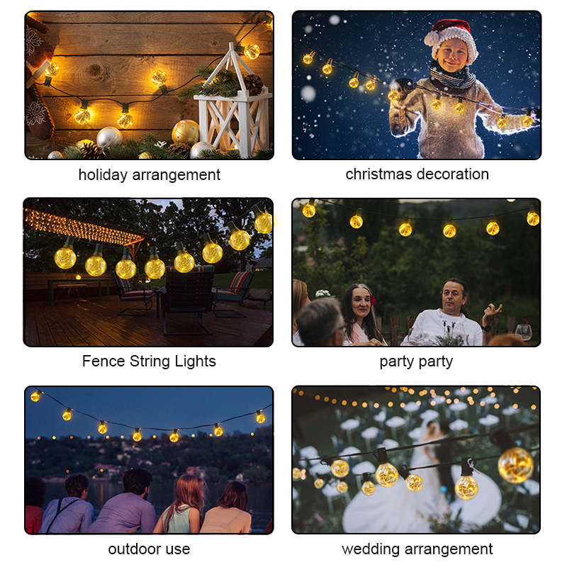 HCP064  G40铜线户外灯串